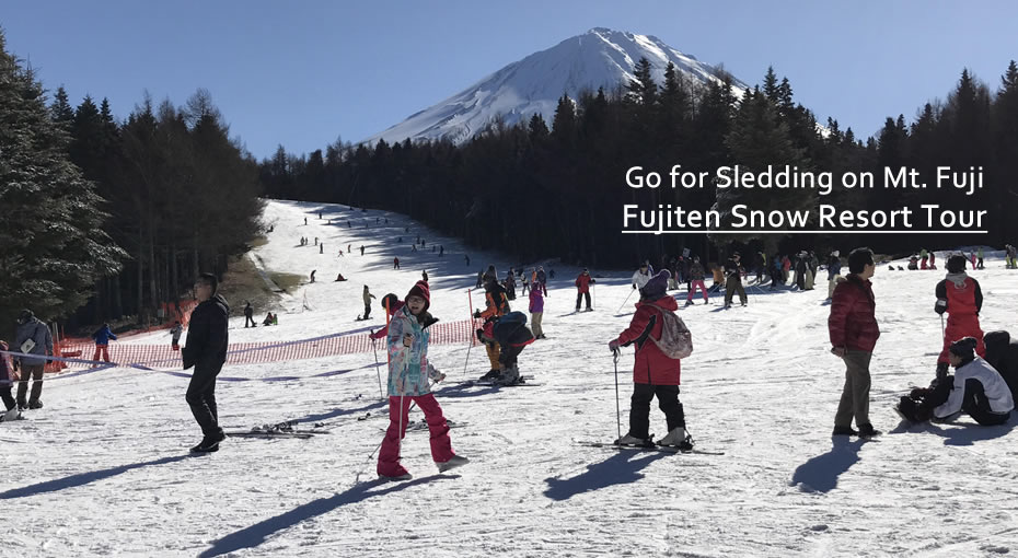 Join us and enjoy sledding on Mt. Fuji! Perfect tour as the first snow experience for kids